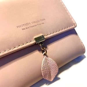 Dusty Pink Pleather Clutch Wallet | Prettyzy’s Collection